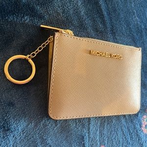 Michael Kors card holder keyring - Oyster color